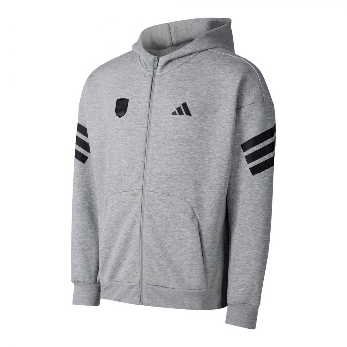 Mens Future Icon 3 Stripes Full Zip Hoody 