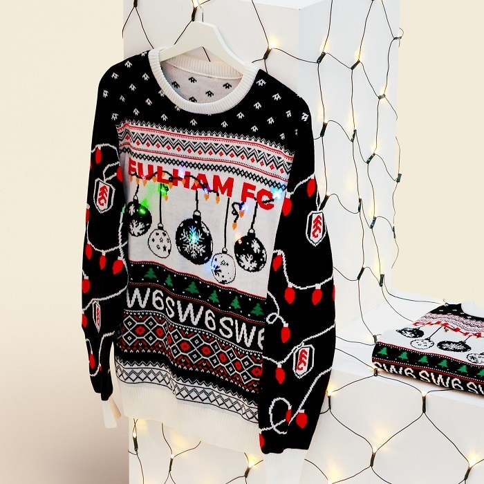 Adult light up bauble Christmas jumper