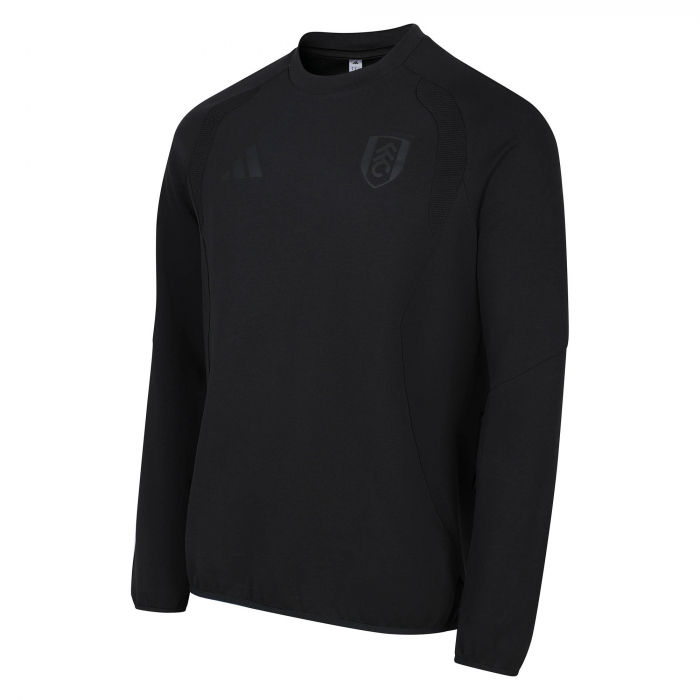 Fulham 26/27 Black Travel Crew Sweatshirt
