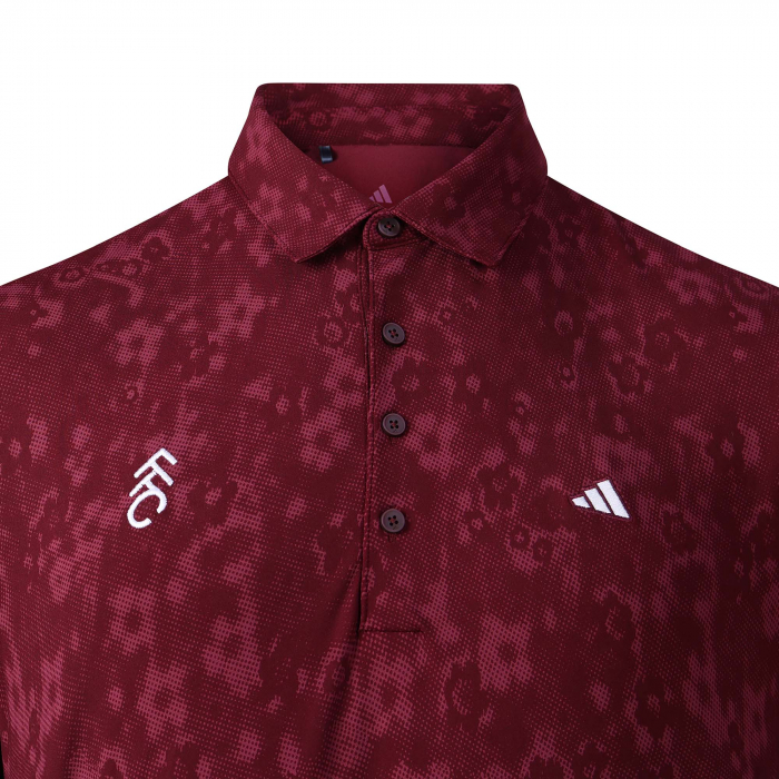 26/27 Mens Golf Print Polo Maroon