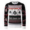 Adult light up bauble Christmas jumper