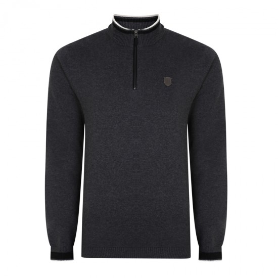 Signature Collection 1/4 Zip Knitwear with Tipping