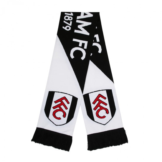 Fulham FC Crest 1879 Triangle Scarf