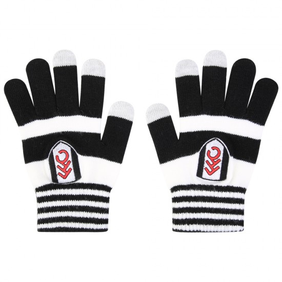 Junior Touch Screen Stripe Gloves