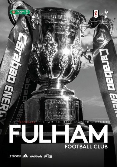 Match Programme - Tottenham Carabao Cup