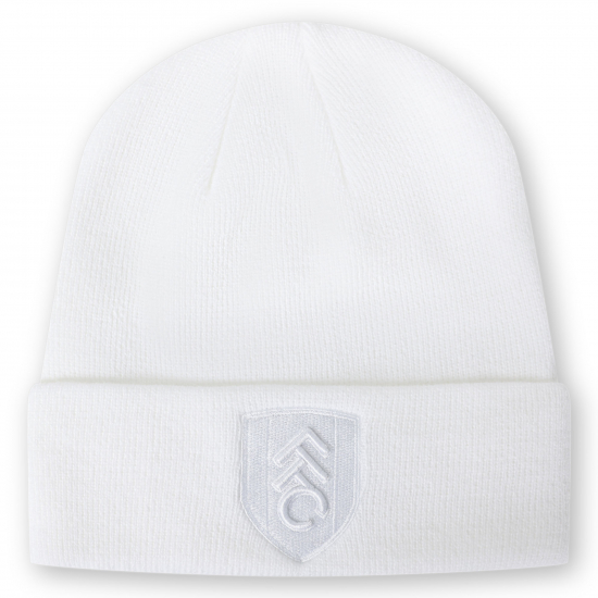 Ran Fulham FC Cuff Beanie Official Merchandise Black, Black, M
