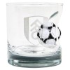 Football Embedded Whisky Glass