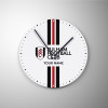 Fulham FC Striped Personalised Glass Clock