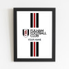 Fulham FC Striped Personalised Print