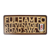 Wood Cutout Street Sign