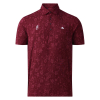26/27 Mens Golf Print Polo Maroon