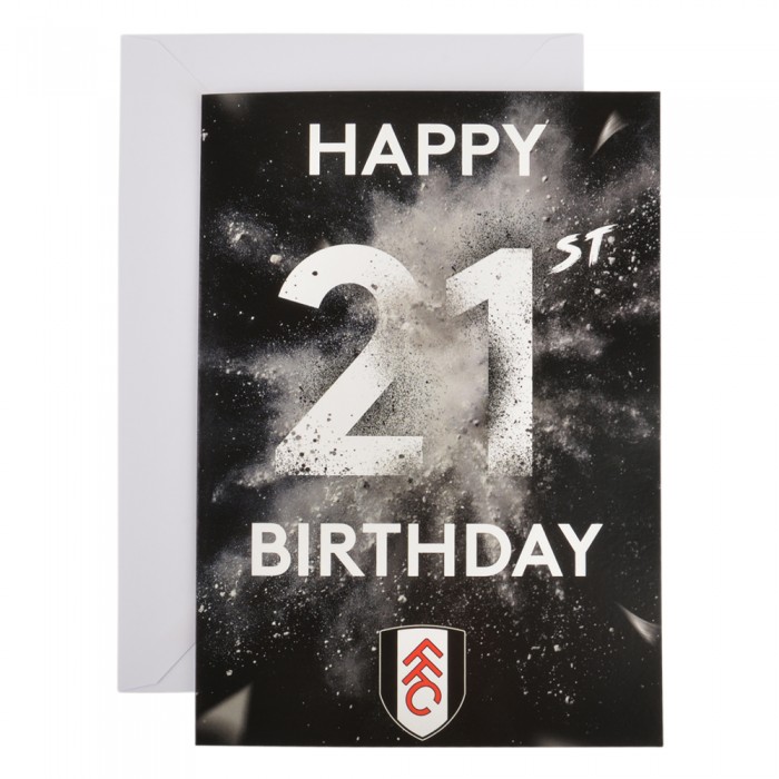 21st Happy Birthday Card 