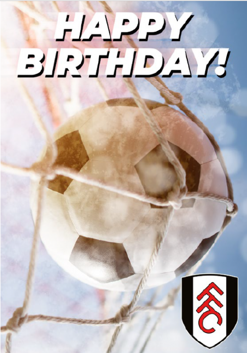 Birthday Card With Football and Net