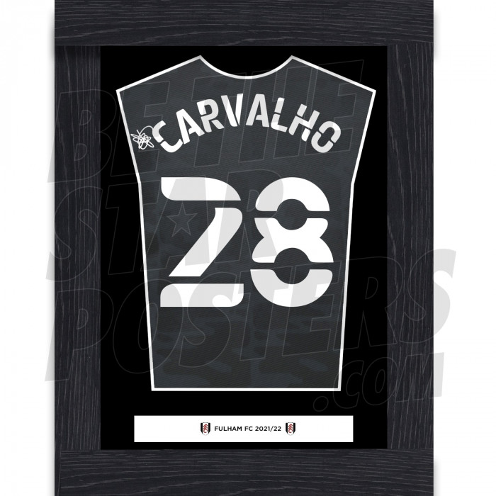 A4 Carvalho Back of Away Shirt with Frame