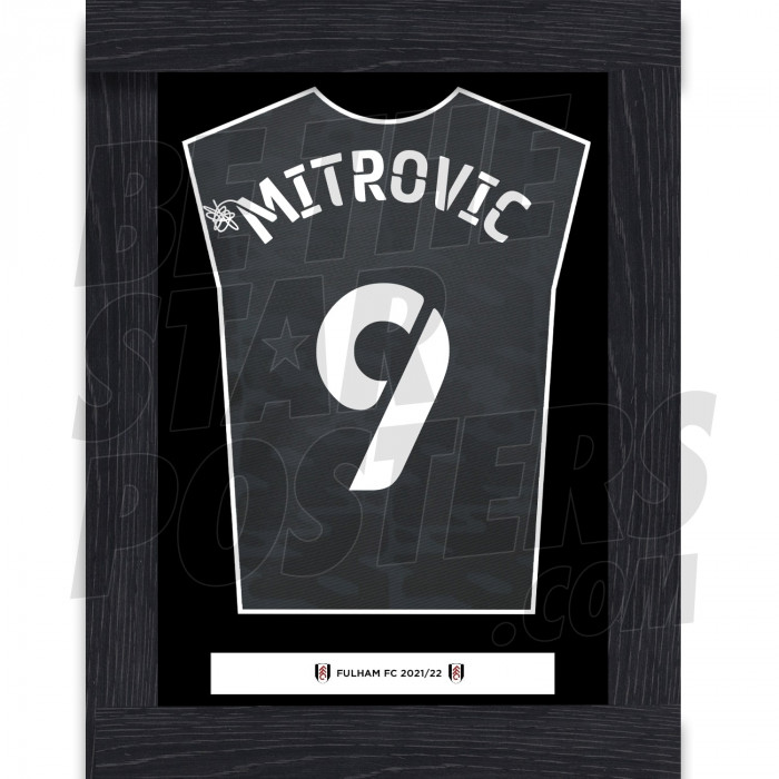 A4 Mitrovic Back of Away Shirt with Frame