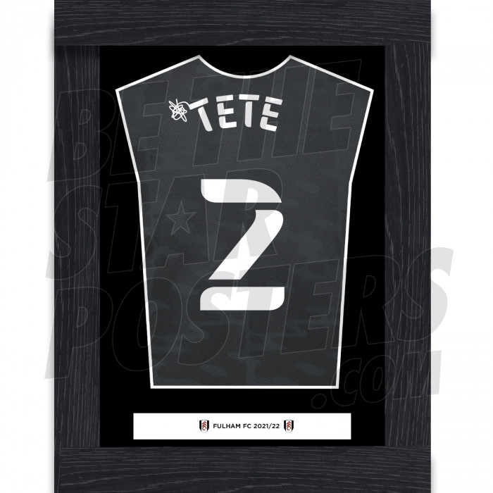 A4 Tete Back of Away Shirt with Frame
