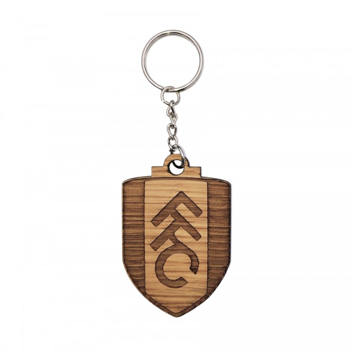 Wood FFC Crest Keyring