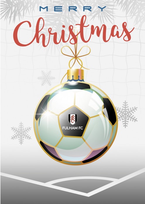 Merry Christmas Bauble Card White