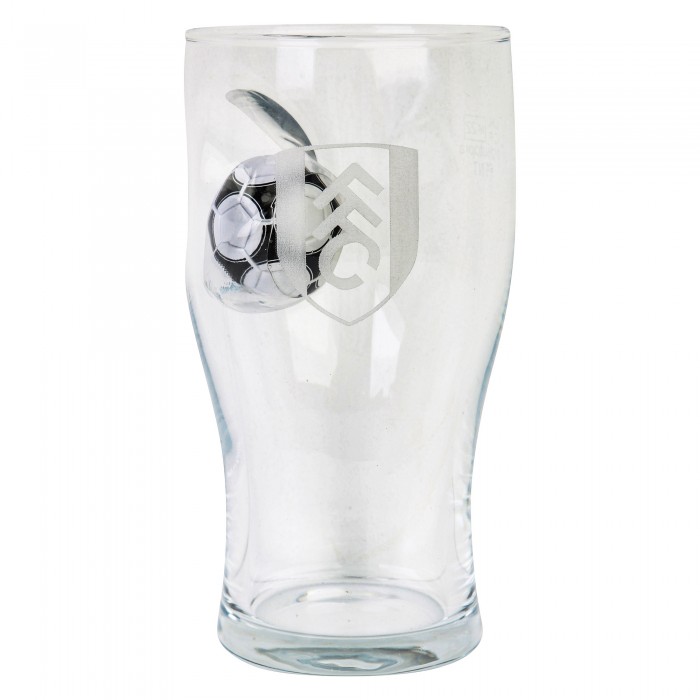 Football Embedded Pint Glass