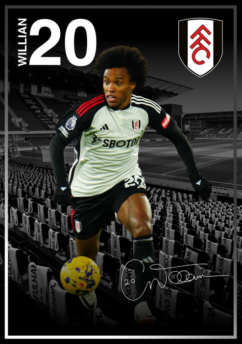 A2 Willian Action Shot Poster