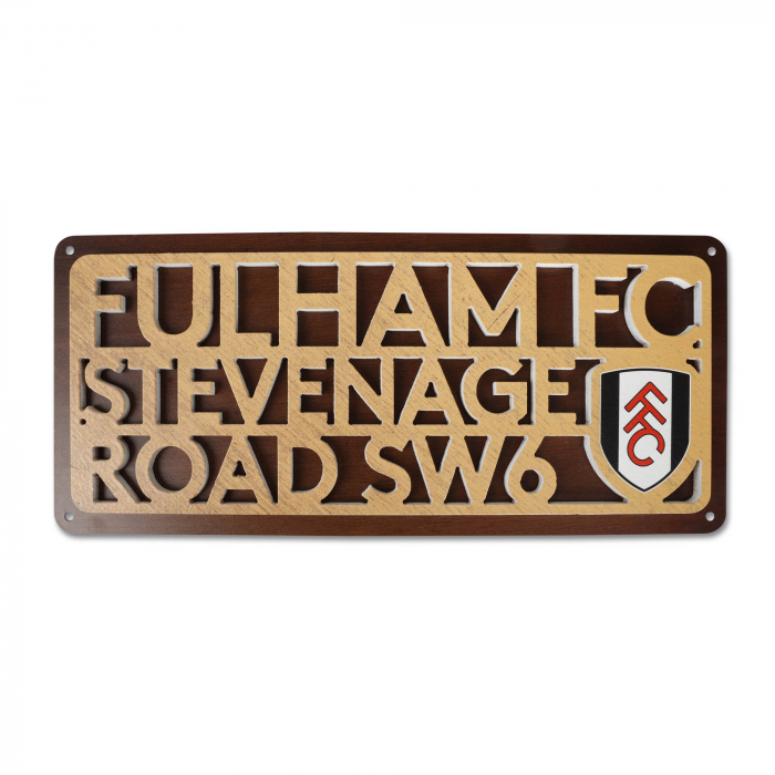 Wood Cutout Street Sign