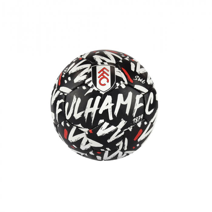 Fulham FC Graffiti Black Football Size 1