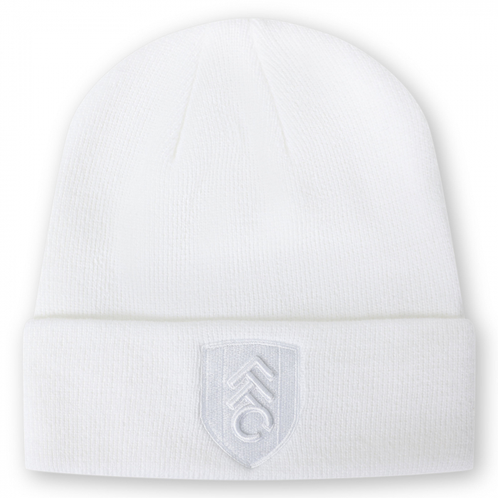 White Premium Cuff Beanie 