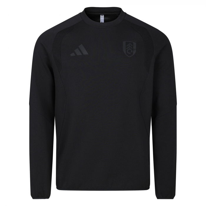 Fulham 26/27 Black Travel Crew Sweatshirt